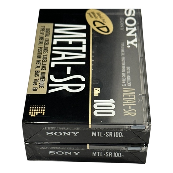 SOLDSony METAL-SR 100 Metal Cassette Tape Lot 2 Tapes - Picture 3 of 7